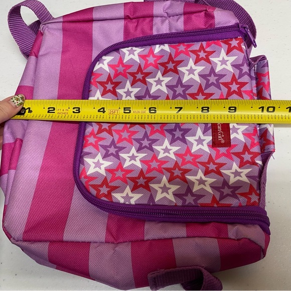American Girl Star lunch tote insulated pink purple zip carry handle strap - Picture 8 of 8